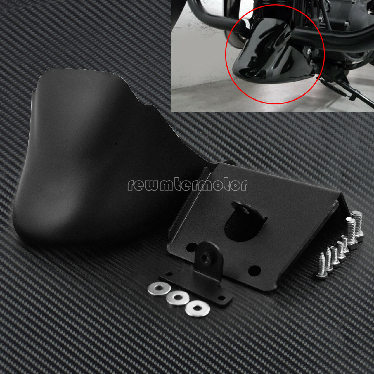 Fender Mudguard Spoiler Fits for Harley Sportster 1200 XL Iron 883 2004-2022 Q
