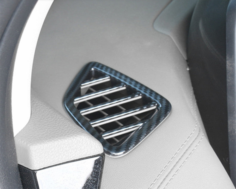 for Kia Carnival 22-24 Carbon Fiber ABS Dashboard Upper Air Outlet Vent Trim 2X