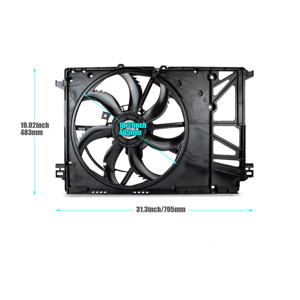 1PC New Engine Cooling Fan Assembly Fits for Toyota RAV4 2019-2021 16360-25010 Q