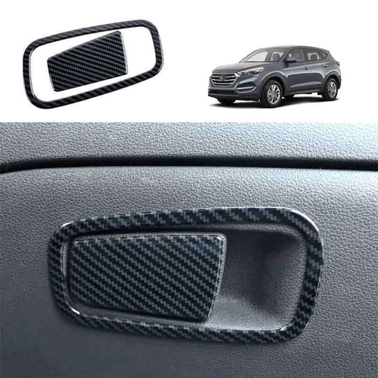 for Hyundai for Tucson 2017-2018 Carbon Fiber for Co -Pilot Storage Box Handle Bowl Trim n