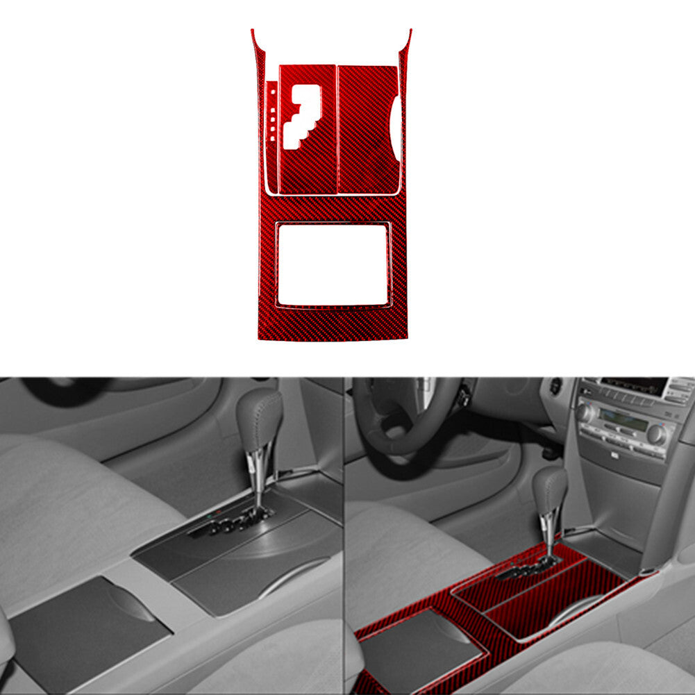 6X Red Front Door Window Control Panel Trim Carbon Fiber for Fiat 500L 2014-2017 v