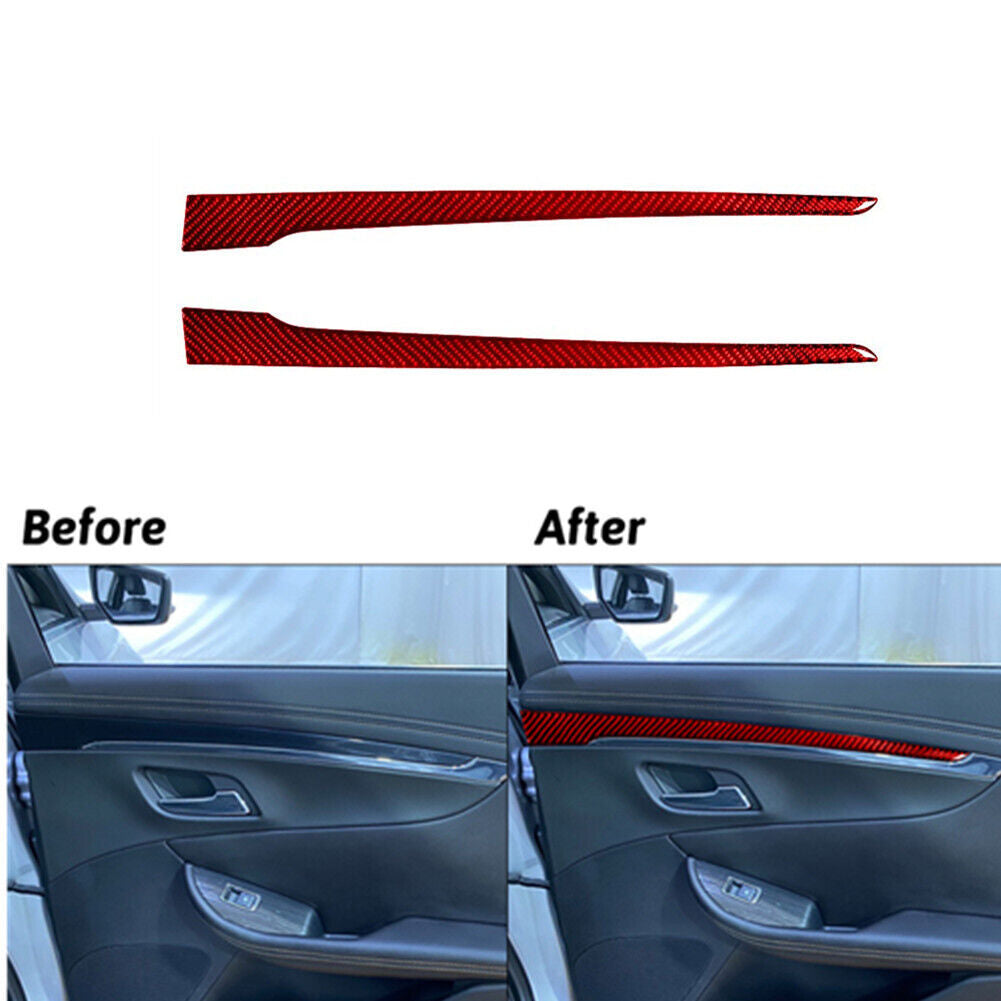 Red Carbon Fiber Water Cup Holder Frame Panel Cover Trim For 370Z 2009-20 v