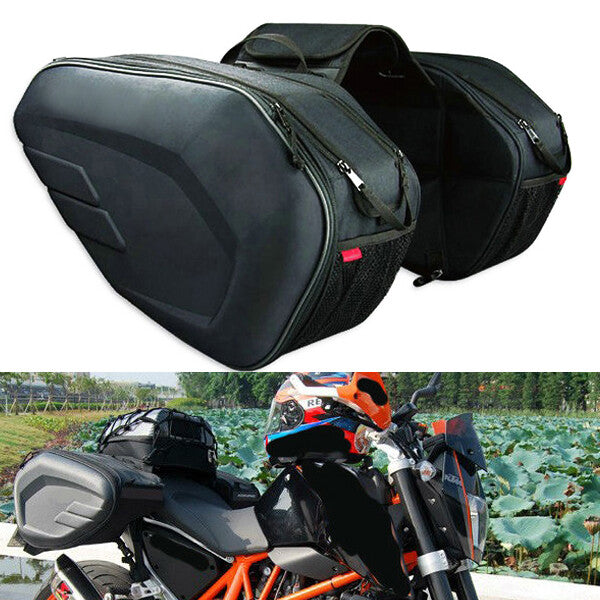 US Motorcycle Saddlebags Throw Over Luggage Saddle Bags Panniers Helmet Bag v