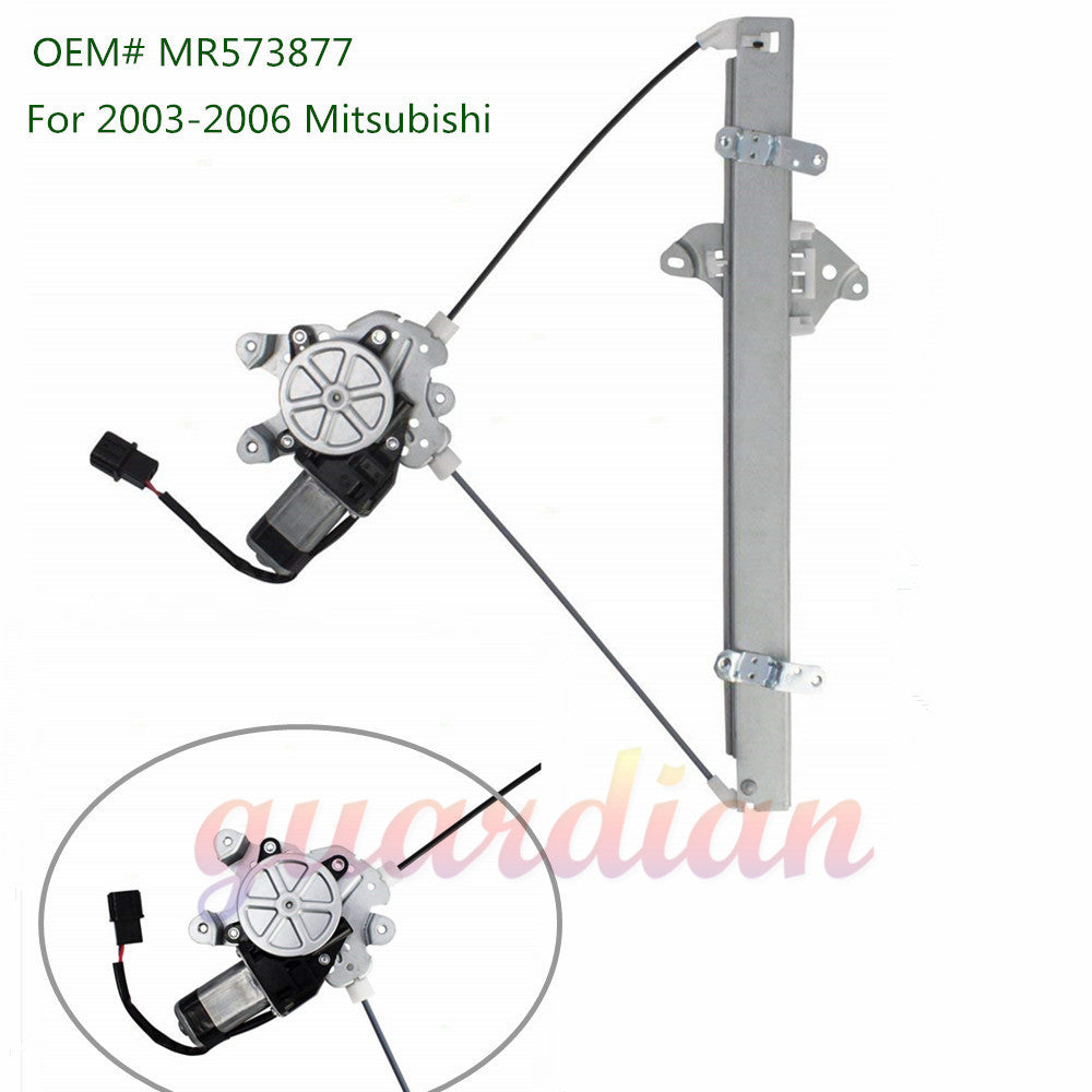 Front Left for Mitsubishi Outlander 03-06 MR573877 Window Regulator + Motor 2.4L
