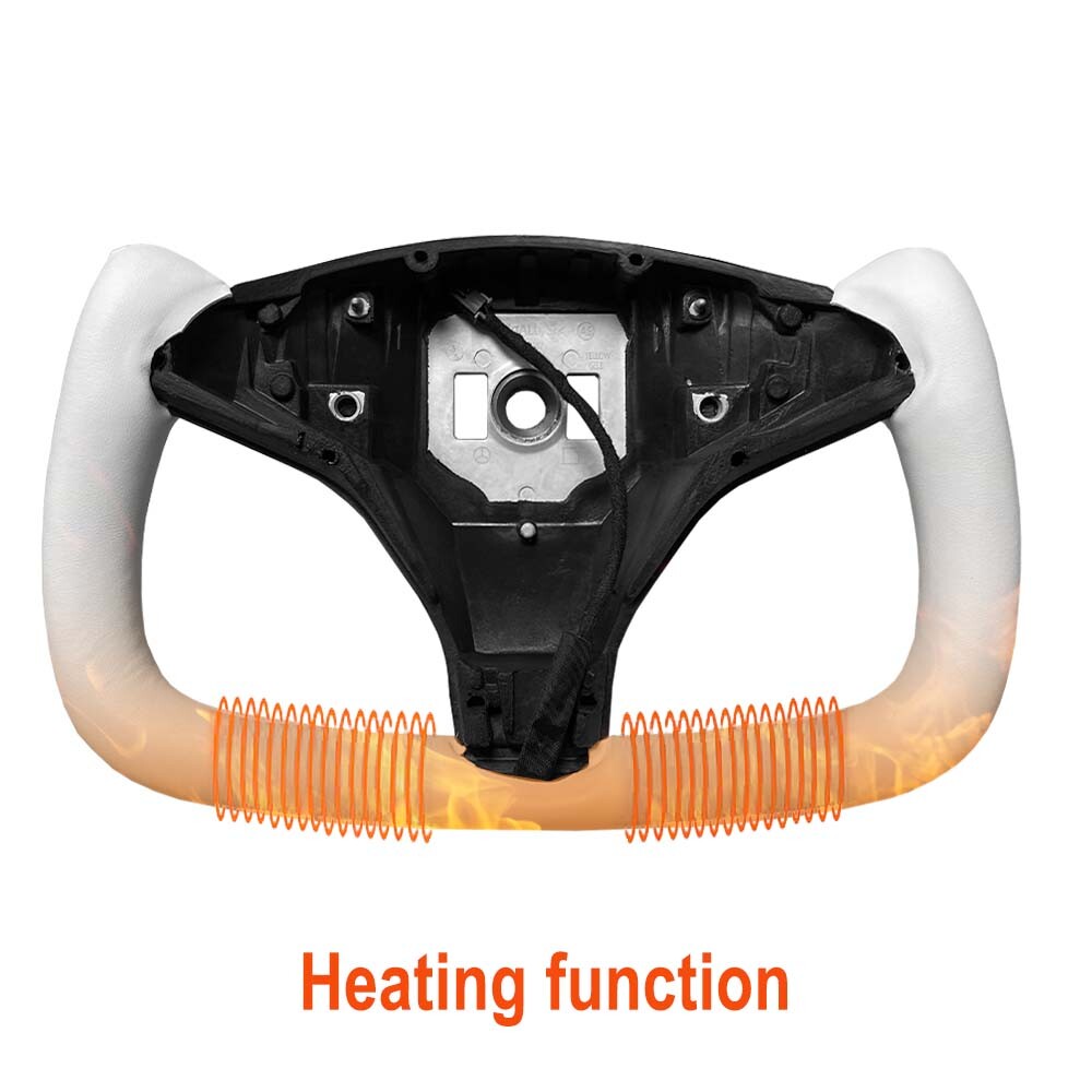 Steering Wheel Carbon Fiber For Model X/S 2014-2023 Heated Leather n