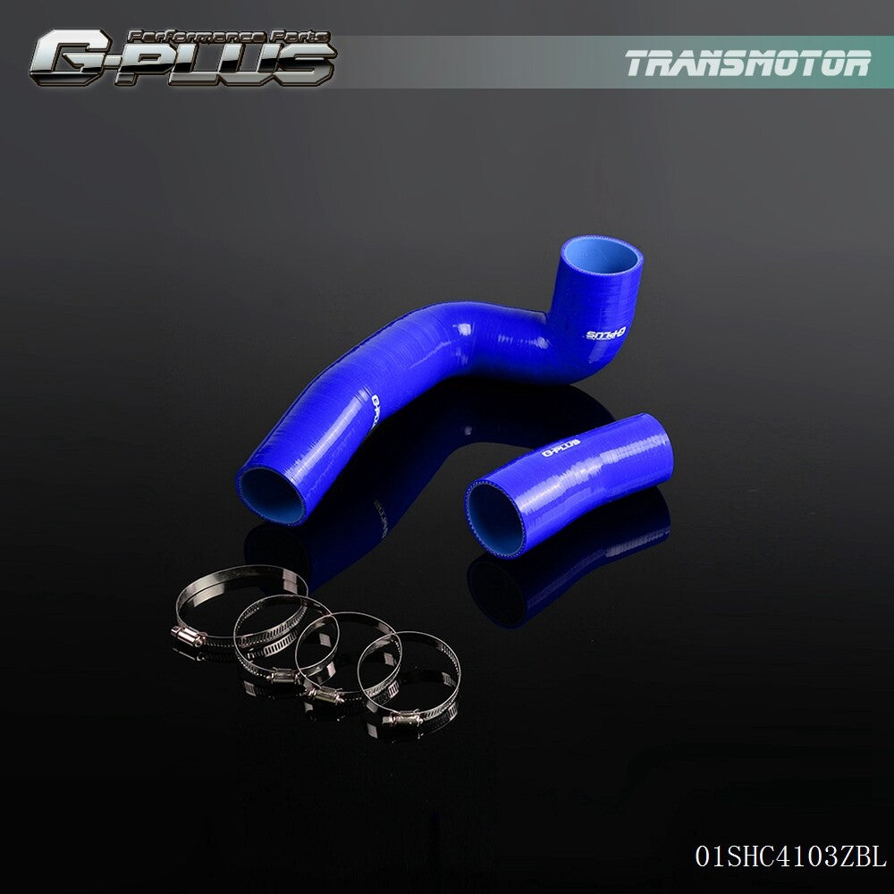 Fits for Land Rover TD4 FREELANDER Blue Silicone Radiator Hose and Clip - v