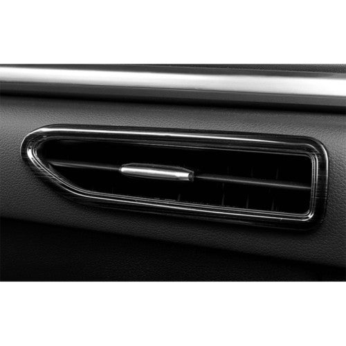 Carbon Fiber ABS Side Vent Frame Ring Trim Cover 2X For RAV4 2006-2012 v
