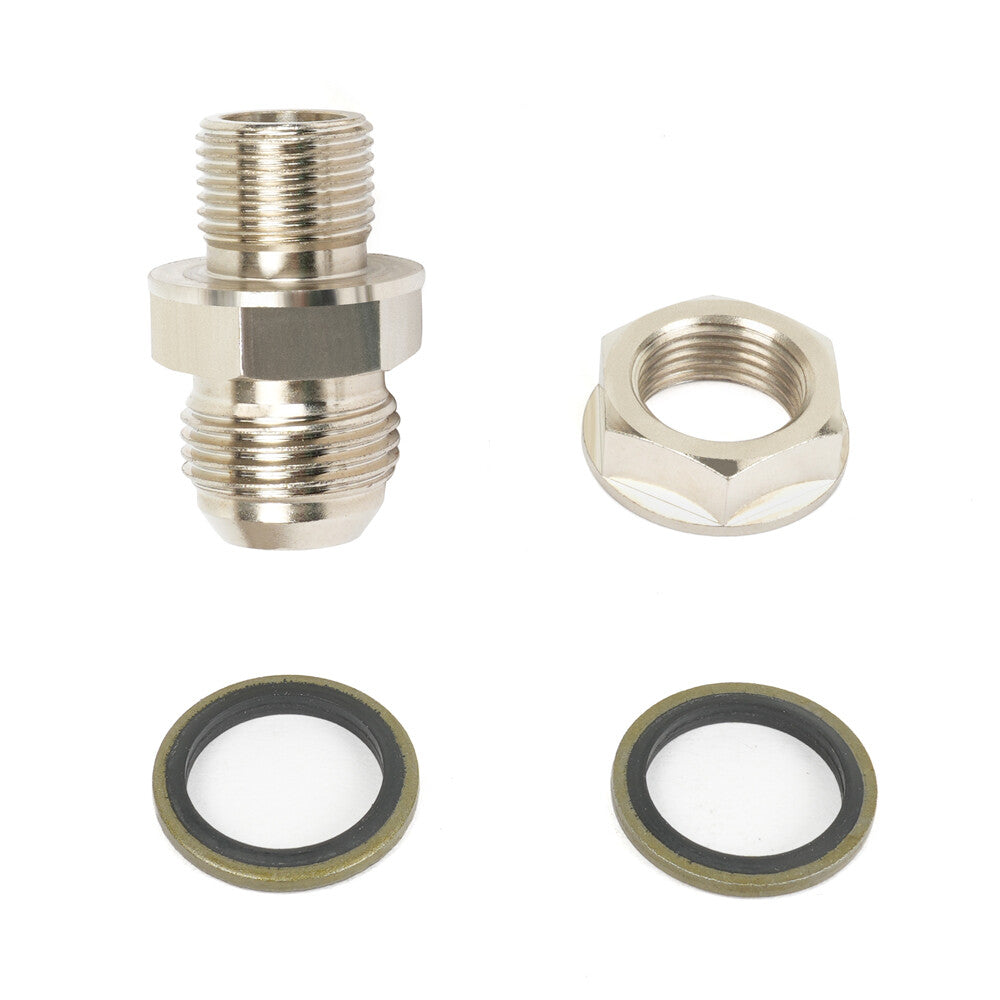 AN10 10AN DIY Turbo Oil Pan / Oil sump Return Drain Adapter Fitting No Weld Q
