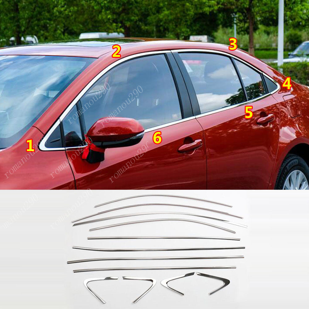 for Corolla Sedan 2020-22 Stainless Chrome Side Window Molding Cover Trim n