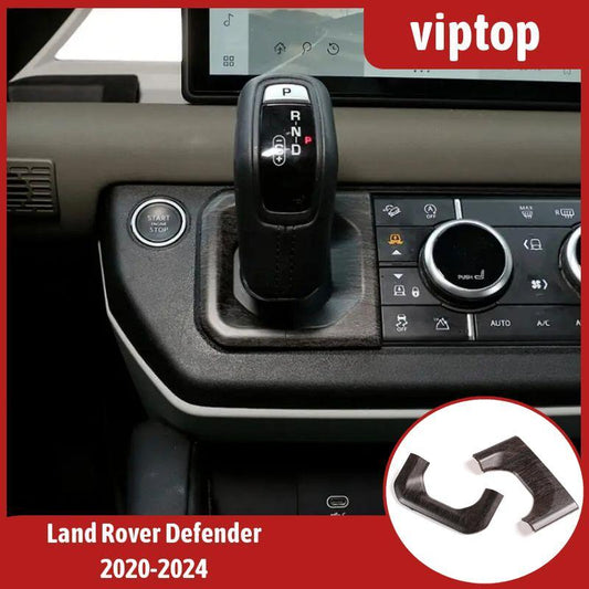 For 20-24 for Land Rover for Defender Console Gear Shifter Panel Cover T rim Oak Wood 2x