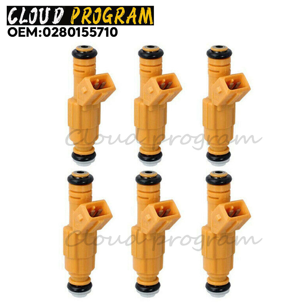 For 87-95 for Jeep Cherokee 4.0L Explorer 0280155710 Fuel Injector Nozzle (6pcs) n