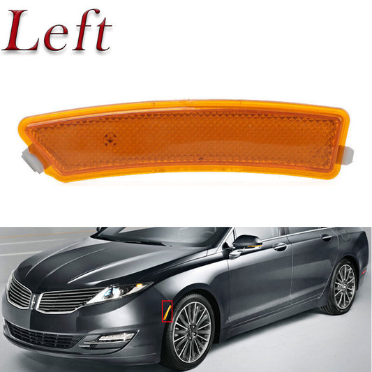 Left front bumper reflector side marker light applicable to 2013-2016 for Lincoln MKZ