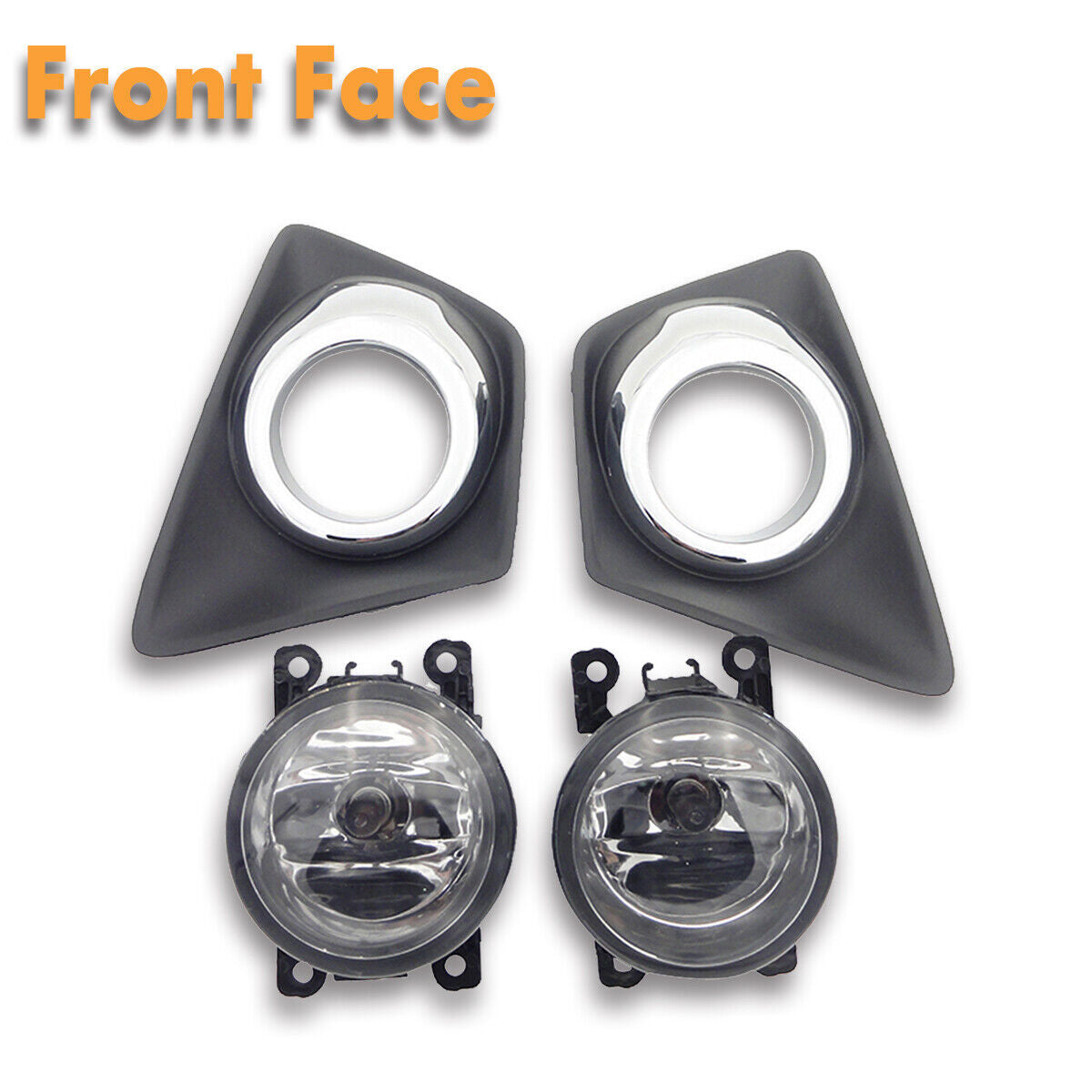 1Set Front Bumper Fog Lights Lamps W/Cover+Bulbs Fit for Ford Ecosport 2013-2014