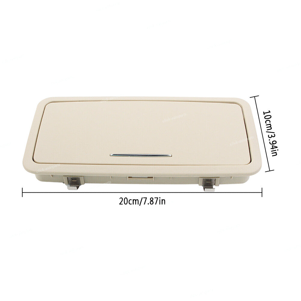 For 2010-2019 for Jaguar XJ - Rear Row Vanity Mirror Makeup Mirror w/ Lights Beige Q