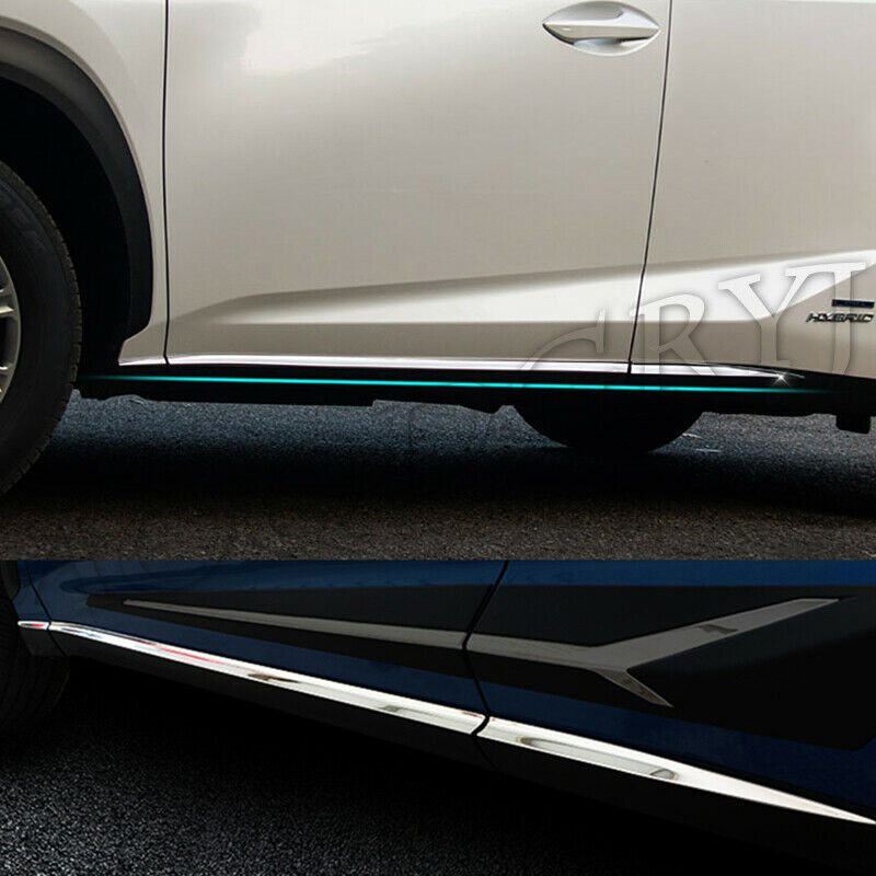 6Pcs for Lexus NX 2015-2020 Chrome Body Side Door Molding Liner Strip Cover Trim