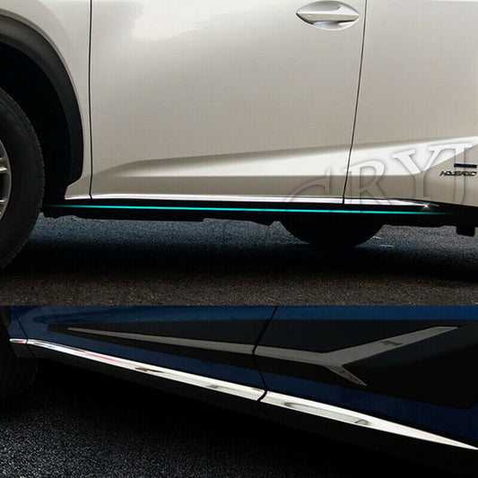 6Pcs for Lexus NX 2015-2020 Chrome Body Side Door Molding Liner Strip Cover Trim