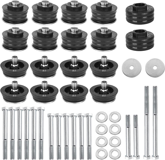 Body Cab Mount Bushing Kit For 2008-2016  for ford  F250 F350 Super Duty 2WD 4WD Black Q