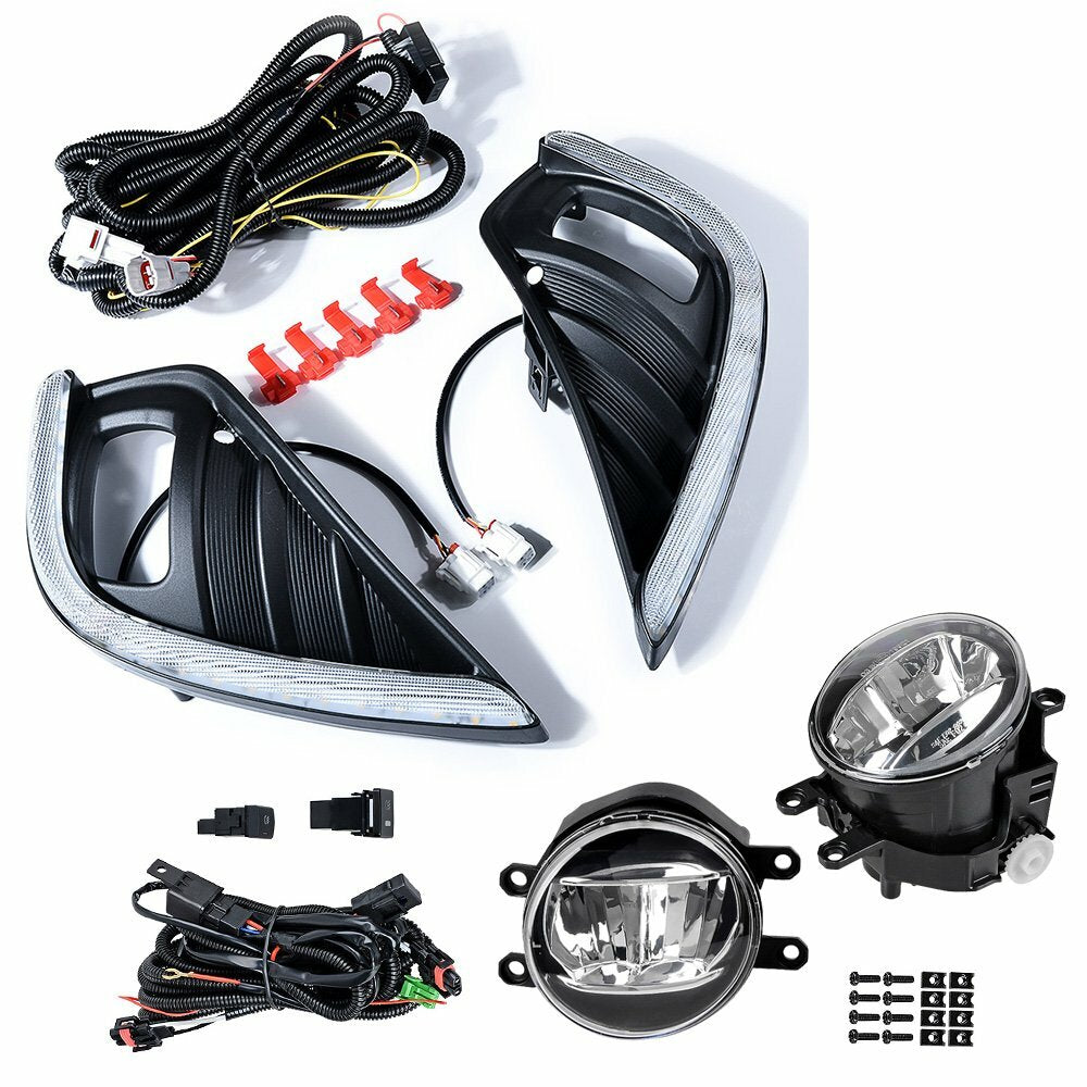 For Toyot@a Highlander 2020-2023 LED Fog Lamp Daytime Running Light Turn Signal n