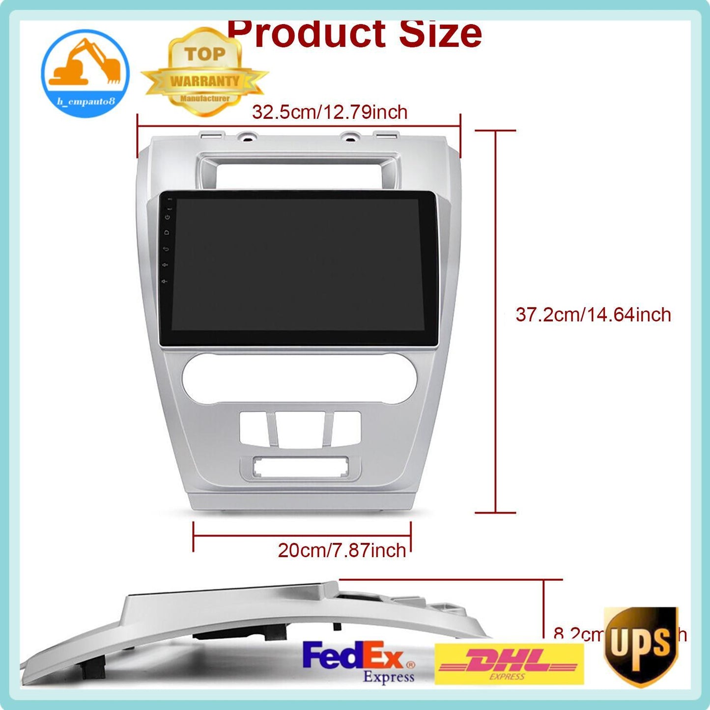 Carplay Android 12 Car Stereo Radio for 2009~2012 Apple for Ford Fusion