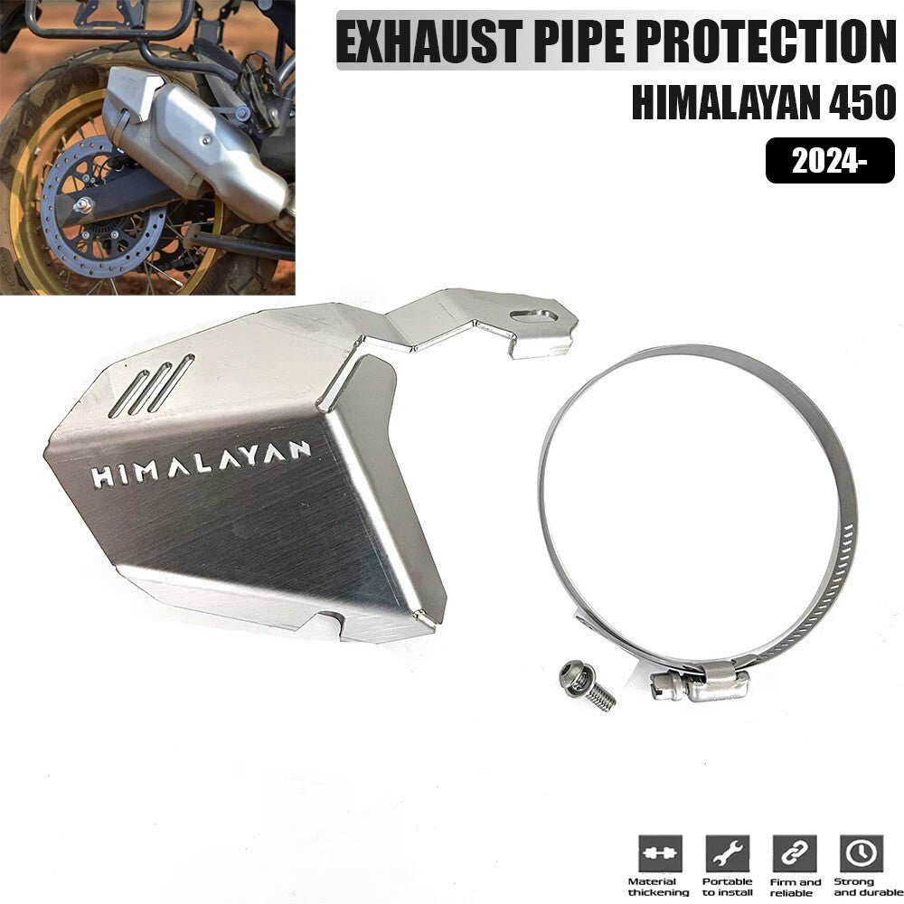 Motorcycle Exhaust Pipe Heat shield Muffler Staight Cover For New HIMALAYAN 450