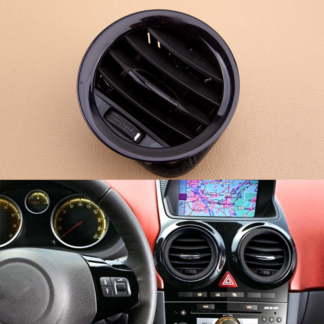 1x Interior Air Vent Nozzle Grille Fit for for Opel for Corsa D for Vauxhall Adam 13365420 v