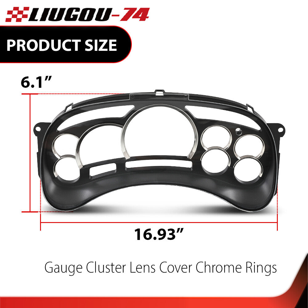 for Cadillac for Escalade instrument cluster lens cover with chrome ring suitable for 2003-2006 GM truck SUVs. Q