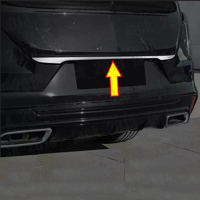 STAINLESS REAR TRUNK TAIL GATE DOOR LID COVER TRIM for Cadillac CT4 2020-2023