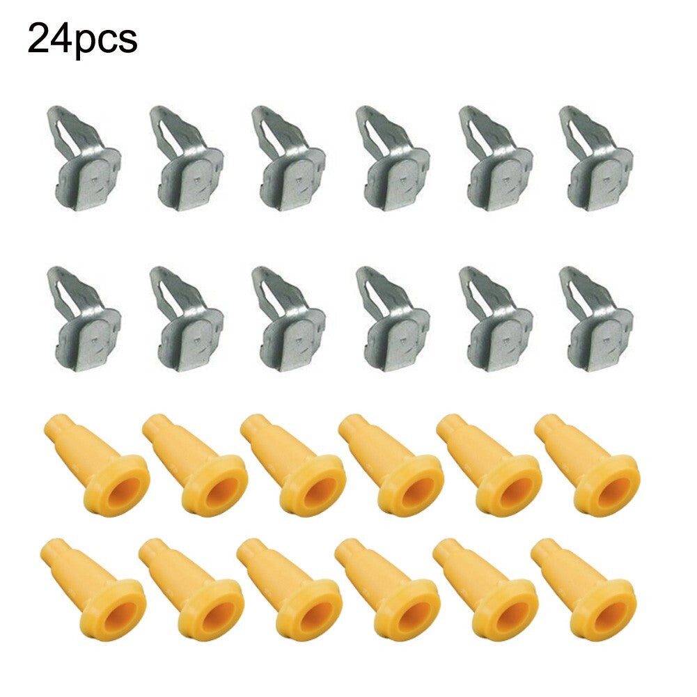24Pcs/Set Front Door Panel Frame Plugs & Door Panel Clips for Chevy For Camaro v
