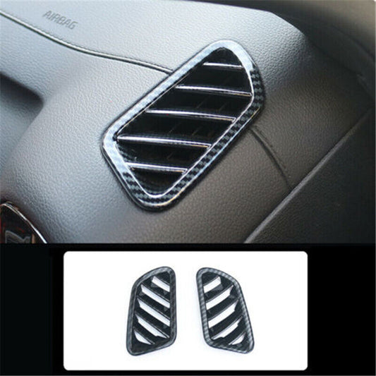 Carbon Fiber Dashboard Air Vent Outlet Cover for Kia K3 Forte Cerato 2019-2022