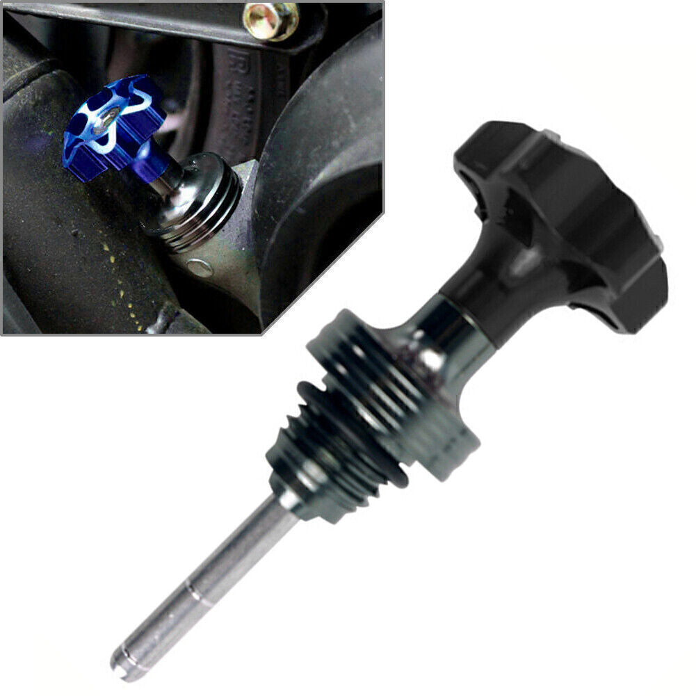 For 125CC ATV Pit Dirt Bike Motorcycle Engine Oil Dipstick Alu Universal Black Q