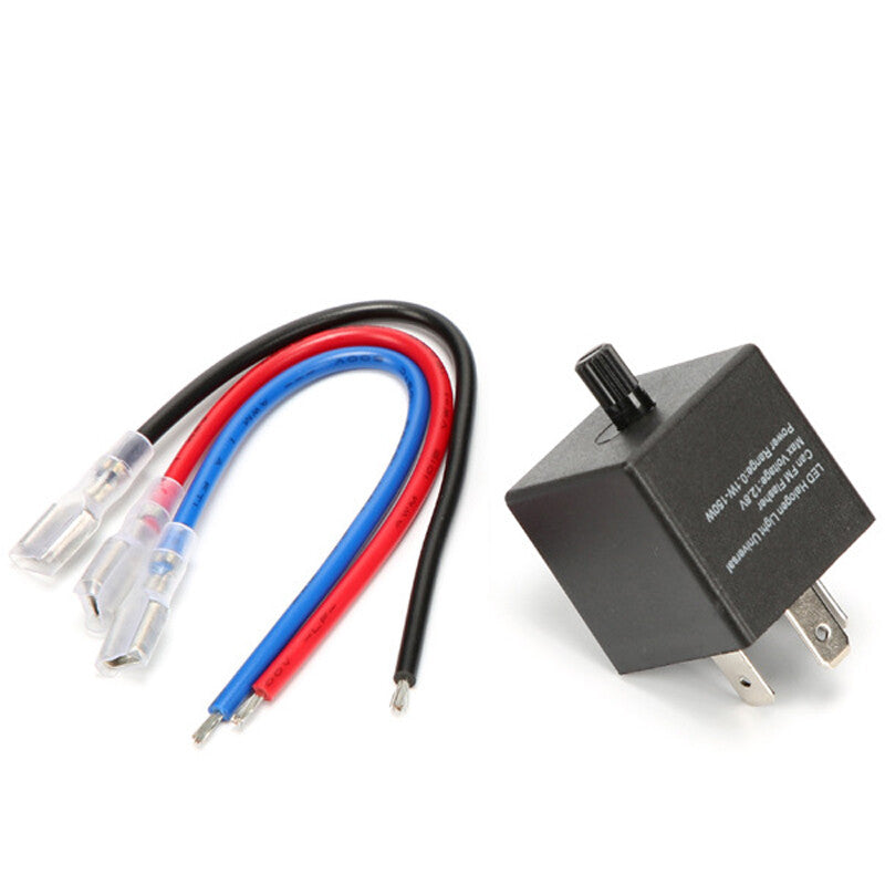 12V Wired Motorcycle ATV Flasher Relay Turn Signal Indicator Flash Adjust ¡Á1 v