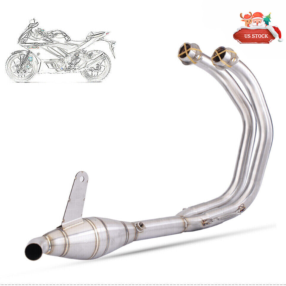 Modified Exhaust for Yamaha YZF R3 MT-25 Connected Header Front Pipe Link System
