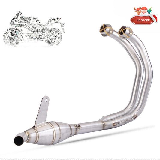 Modified Exhaust for Yamaha YZF R3 MT-25 Connected Header Front Pipe Link System