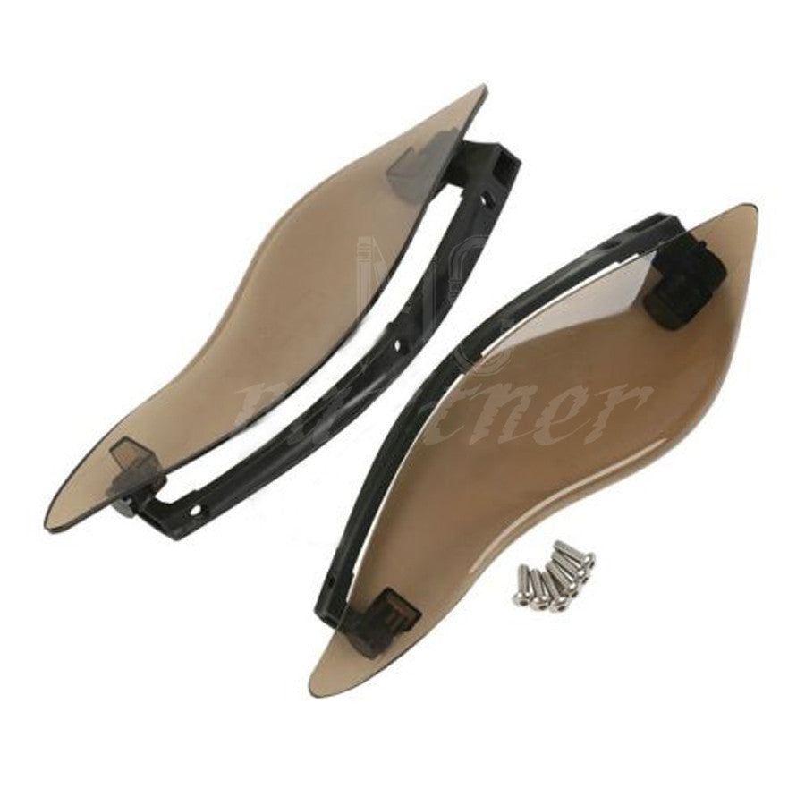 Smoke ABS Plastic Side Wings Air Deflectors for Harley Touring FL 2014-2016 Q
