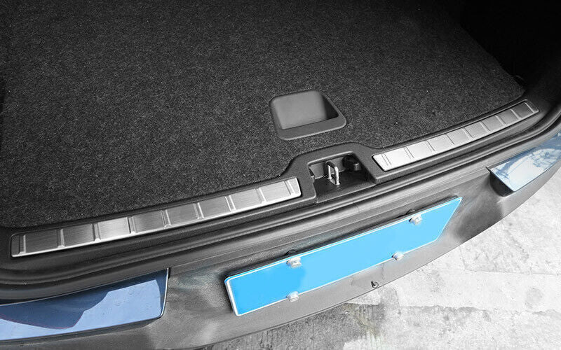 for Volvo XC40 2019-2022 Silver Steel Rear Bumper Protector Sill Plate Cover 2x