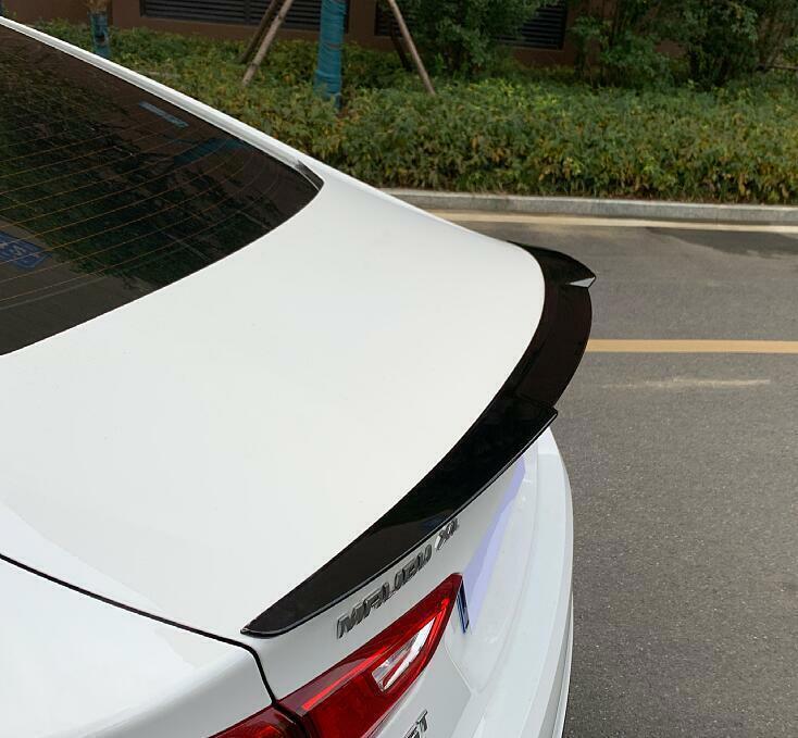 Rear Tail Trunk Spoiler Wing Lip trim For 2018-2022 Malibu black ABS B n