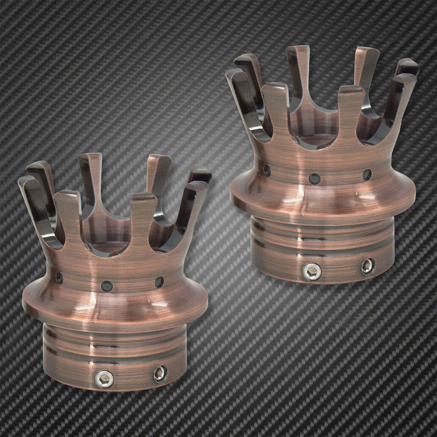 Bronze 29MM Crown King Front Axle Nut Cover Fit for Harley Sportster XL Touring