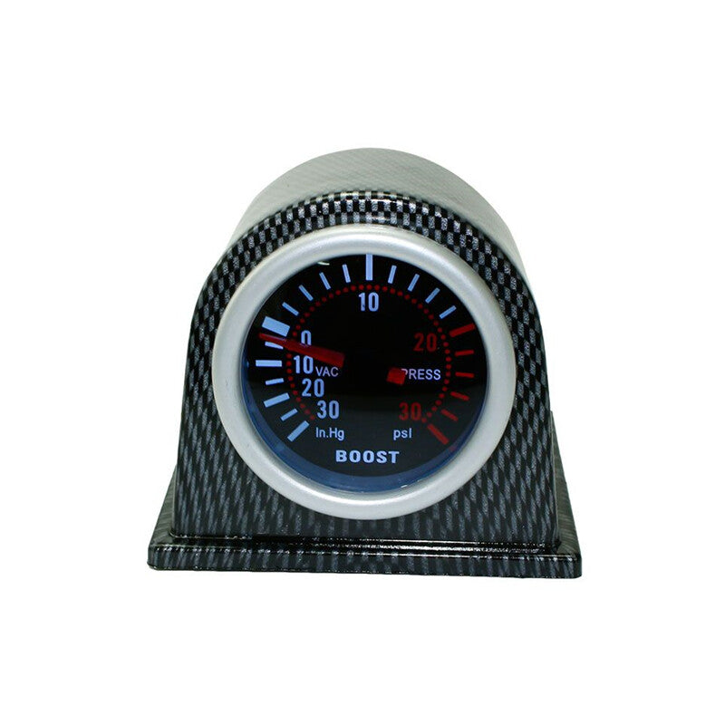 Car Turbo Boost Gauge Meter PSI Pressure Gauges Smoke Lens LED Digital Pointer