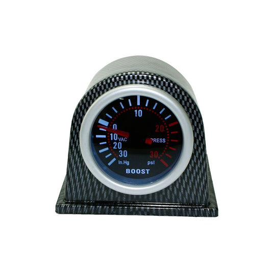 Car Turbo Boost Gauge Meter PSI Pressure Gauges Smoke Lens LED Digital Pointer