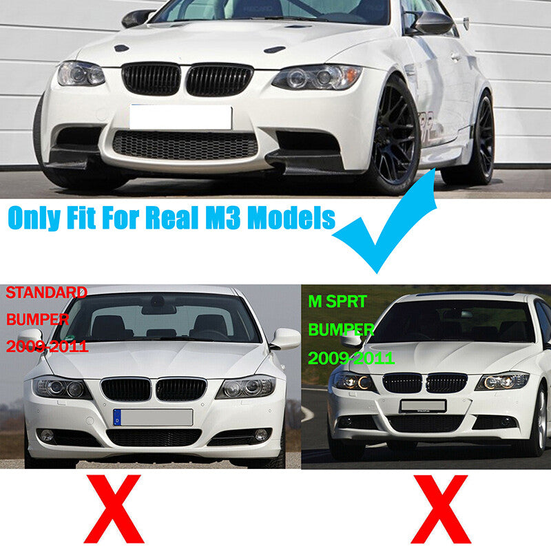 Carbon fiber front bumper splitter boiler lips suitable for BMW M3 E90 E92 E93 Q