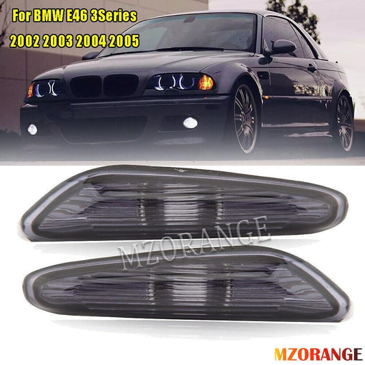 2¡Á F¨¹r for BMW 3er E46 02-05 Seitenblinker Blinker Smoked Links+Rechts 63137165913