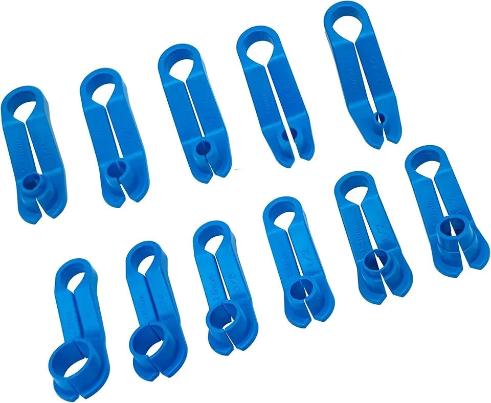 11Pcs Car AC Fuel Line Disconnect Tool Angled Quick Disconnect Tool Set 11 Sizes