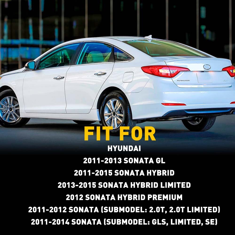 Interior door for CHRome handle for 11 - 14 for Hyundai Sonata left rear front - v