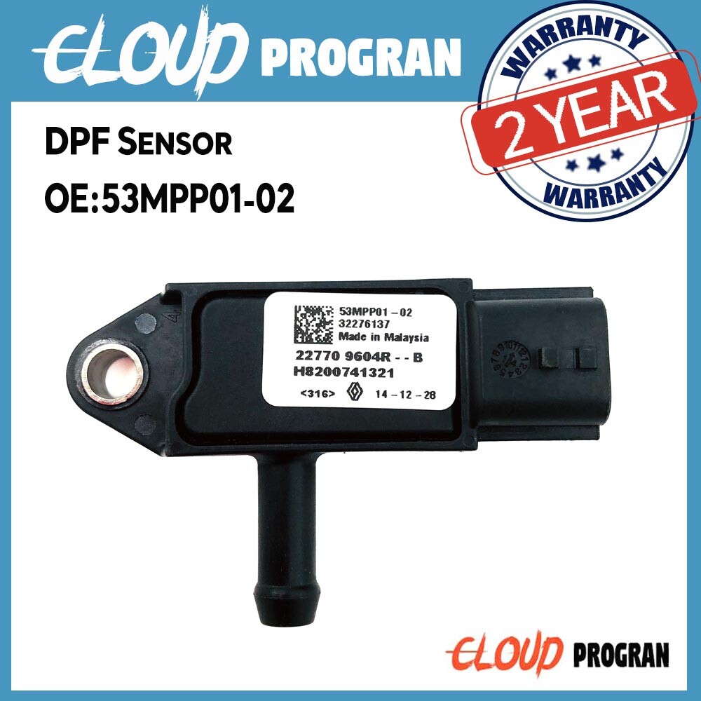 DPF Exhust Differential Pressure Sensor 53MPP01-02 For 1.5 2.0 3.0 DCI n
