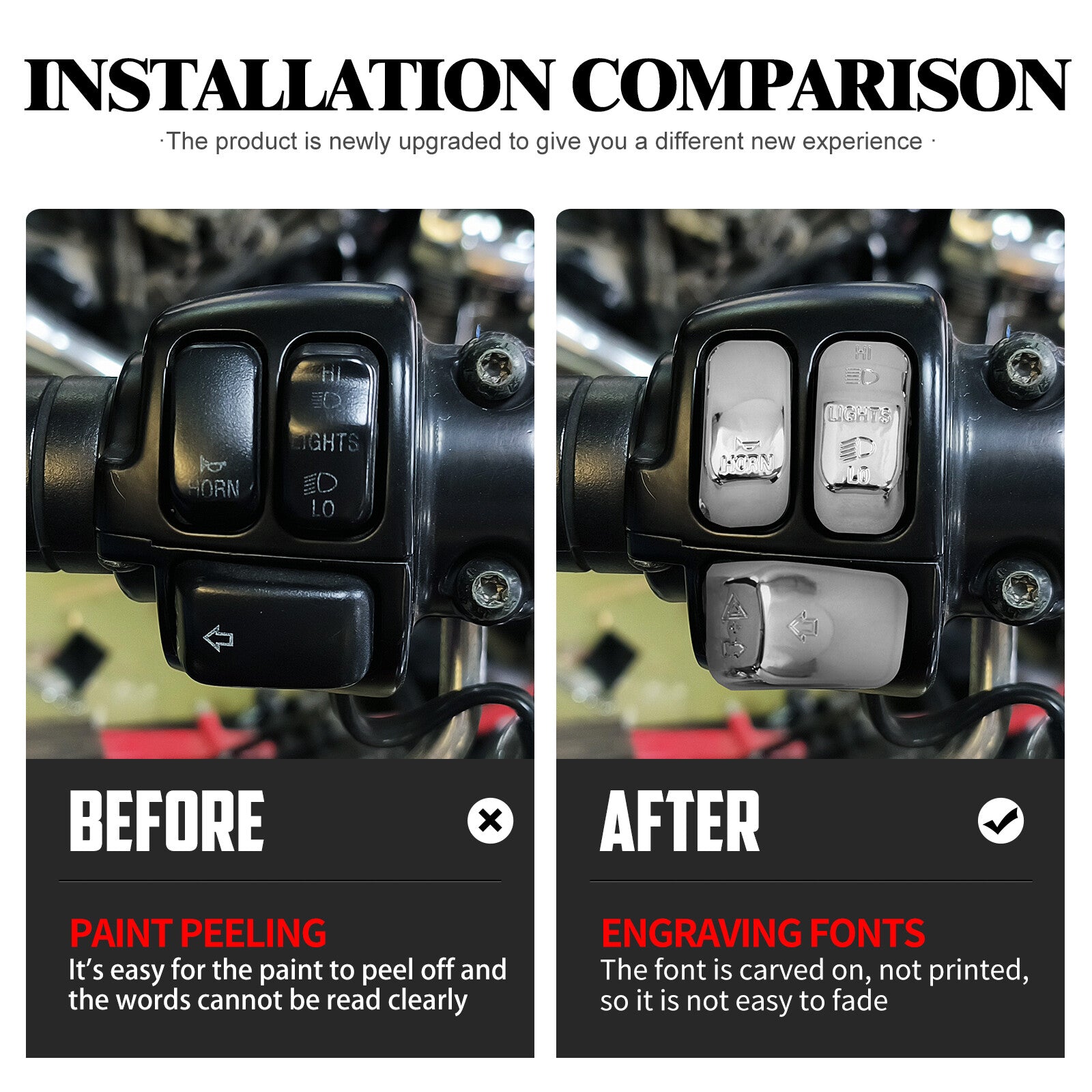 Chrome 10x Replacement Switch Button Cap for Harley Touring Softail Dyna 96-2013