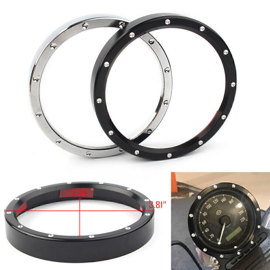 Speedometer Gauge Bezel Accent Trim Ring Fit for Harley Sportster XL883 XL1200 motor Q