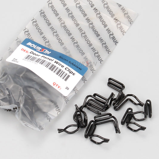 20 Pcs, for Dodge for Charger Coronet Door Panel Wire Clips, Black Metal Q