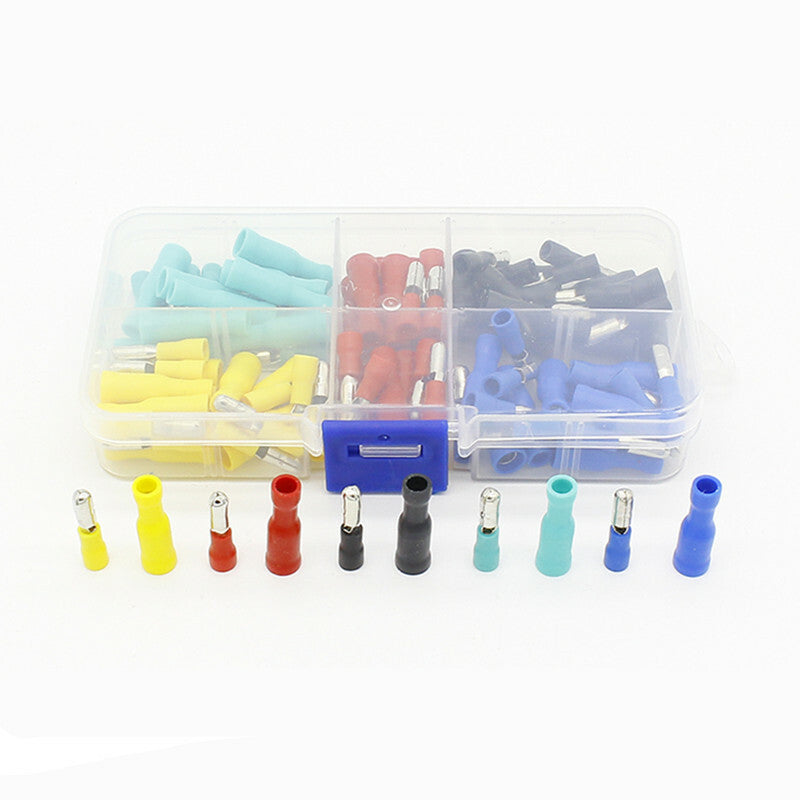 100Pc Car Wiring Female Male Insulated Electric Connector Crimp Bullet Terminal