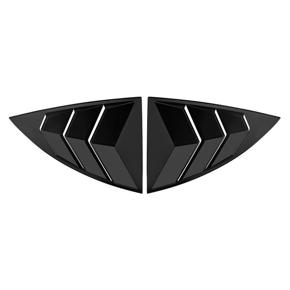 Glossy Black Rear Side Ventilation Window Shutter Cover for Model Y 19-22 n