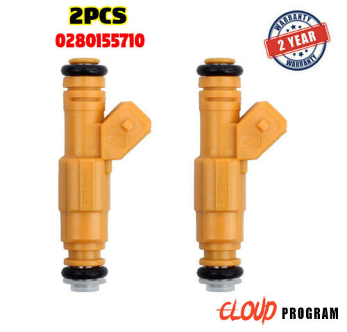 2 Pcs Fuel Injector Fit For 87-95 for Jeep Cherokee 4.0L Explorer 0280155710 n